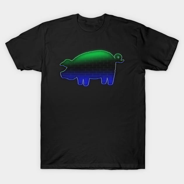 Brick Pig Forever T-Shirt by Veraukoion